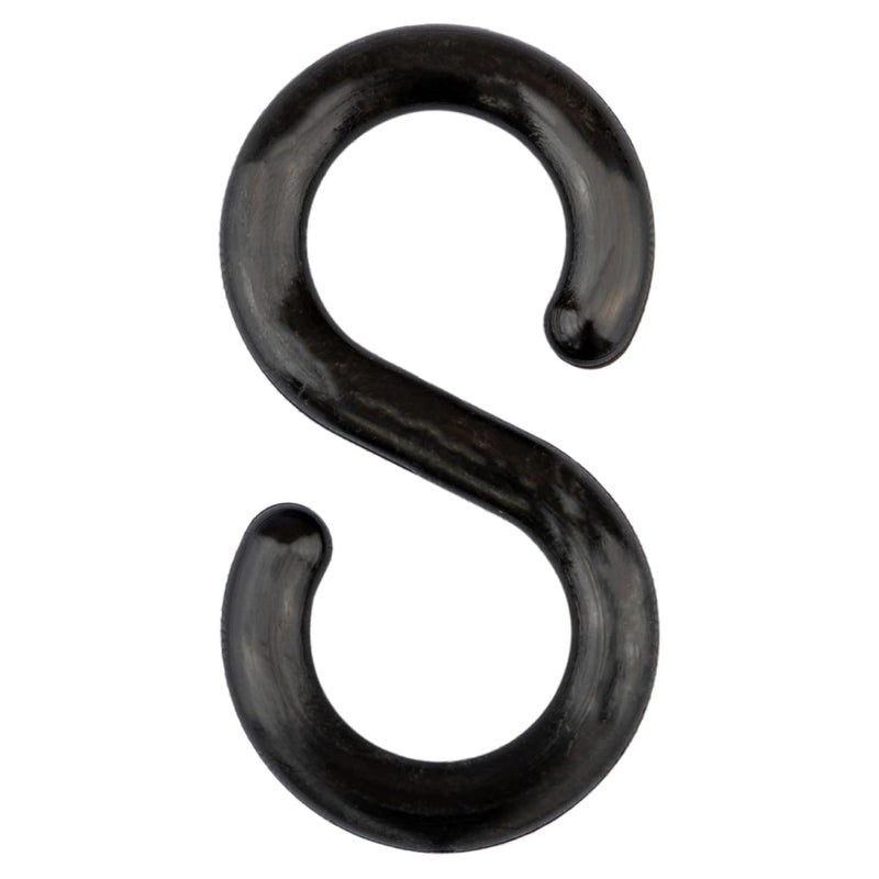 S-Hook, 2-Inch, Black, Pack of 25 (50303-25)